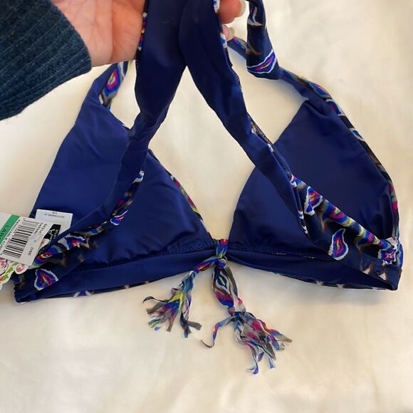 BECCA SWIM BIKINI HALTER TOP. NEW WITH TAGS. - Picture 7 of 7